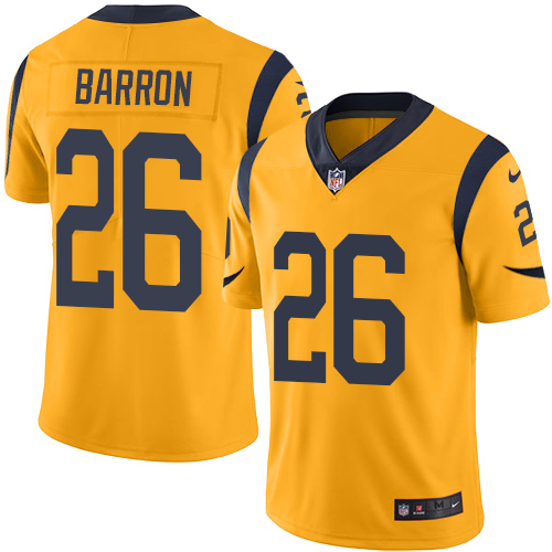 Nike Rams #26 Mark Barron Gold Men's Stitched NFL Limited Rush Jersey